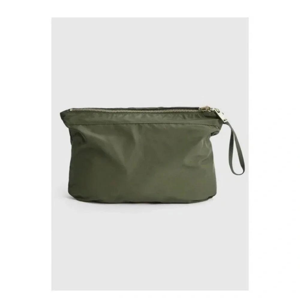 New! REISS London Jenna Short Hooded Parka Windbreaker Jacket in Khaki - Picture 8 of 13